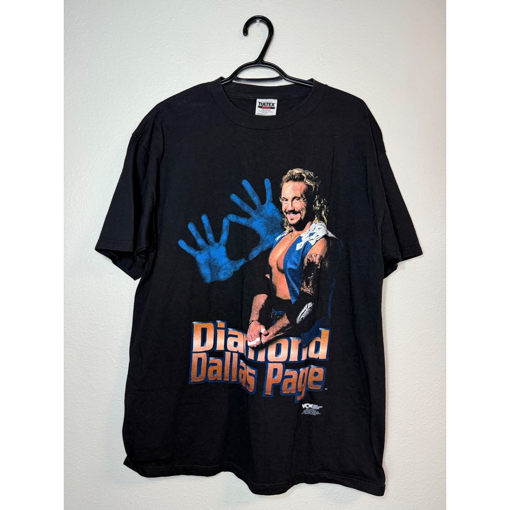 Vintage 1998 WCW Diamond Dallas Page DDP T-Shirt Tultex XL Black Wrestling Tee - Picture 1 of 7